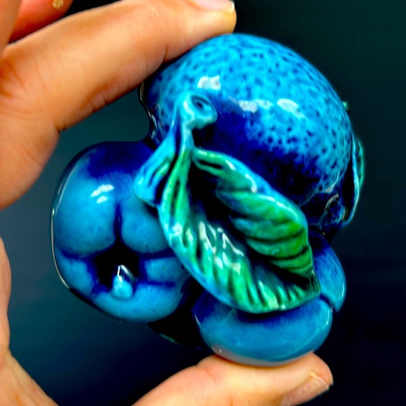 Retro 1950’s INARCO Japan “Mood Indigo Blue “ cream and sugar - Picture 3 of 10